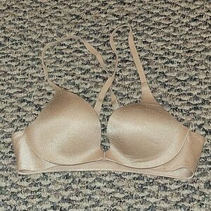 Victoria's Secret Shimmering Nude Cross-Back Push Up Bra